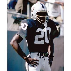 Oakland La Raiders 20 Neal Colzie Champion Jersey  FOOTBALL L Game Worn